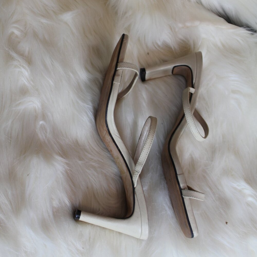 Alohas Cannes Heeled Sandals Sandals  square toe two straps size 9 - Picture 4 of 9